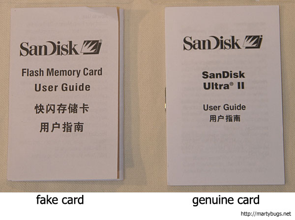 How to spot fake memory card