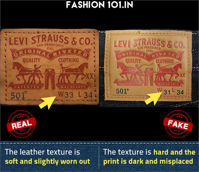 How to spot fake Levi's jeans