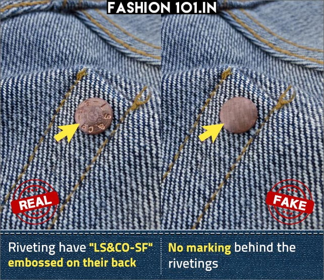 How to spot fake Levi's jeans